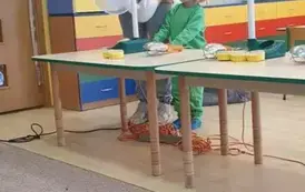 Maks za pomocą wiatraka włącza diody