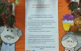 Plakat informujący o akcji charytatywnej