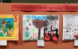 Prace plastyczne za I, II, II miejsce