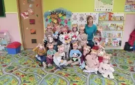 zdjęcie grupowe z misiami