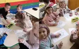 Dzieci kolorują 2
