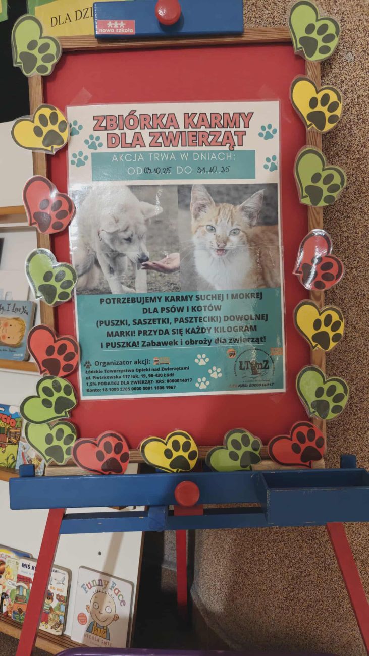 Zbi&oacute;rka karmy dla zwierząt