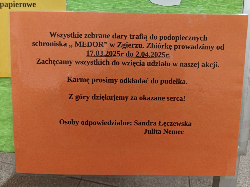Zbi&oacute;rka dla Schroniska Medor 2